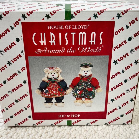 Vintage Hip & Hop Bunny Bunnies House Of Lloyd Christmas Around The World 1996 - Picture 3 of 8
